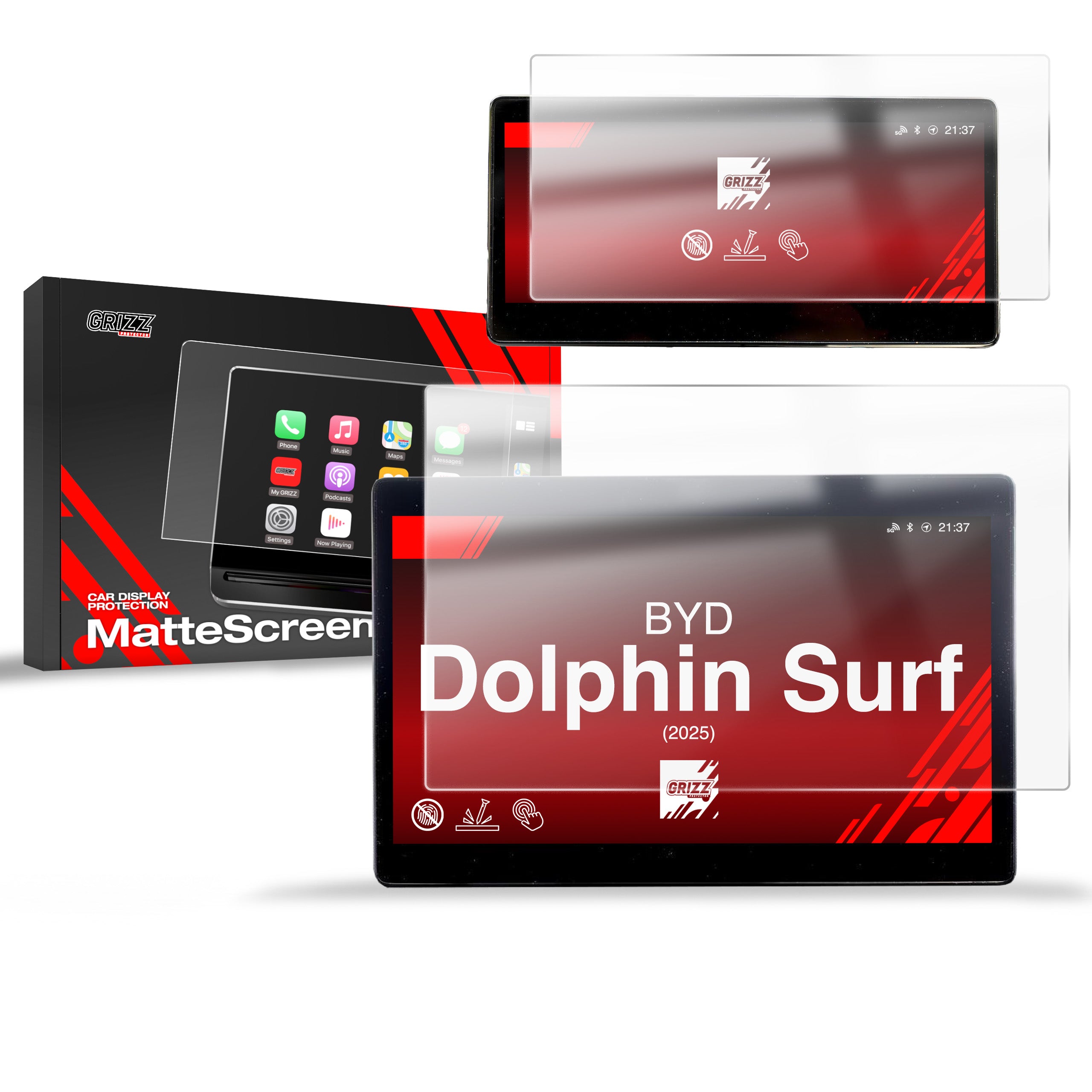 GFWGTS Vetro Temperato 9H Per BYD Dolphin Surf (Seagull) 2025-2027 – Proteggi Lo Schermo Da Graffi E Impronte, Trasparenza HD E Installazione Facile