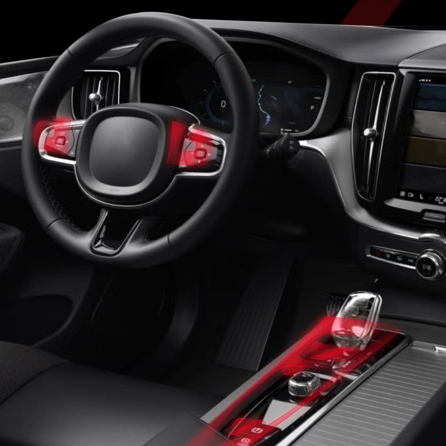 Self-adhesive protective film for inside car surfaces – invisible and strong