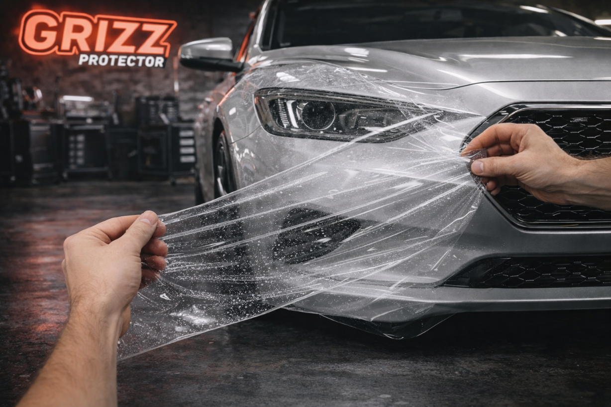 Protective film for exterior car parts – shields against scratches, chips, and scuffs