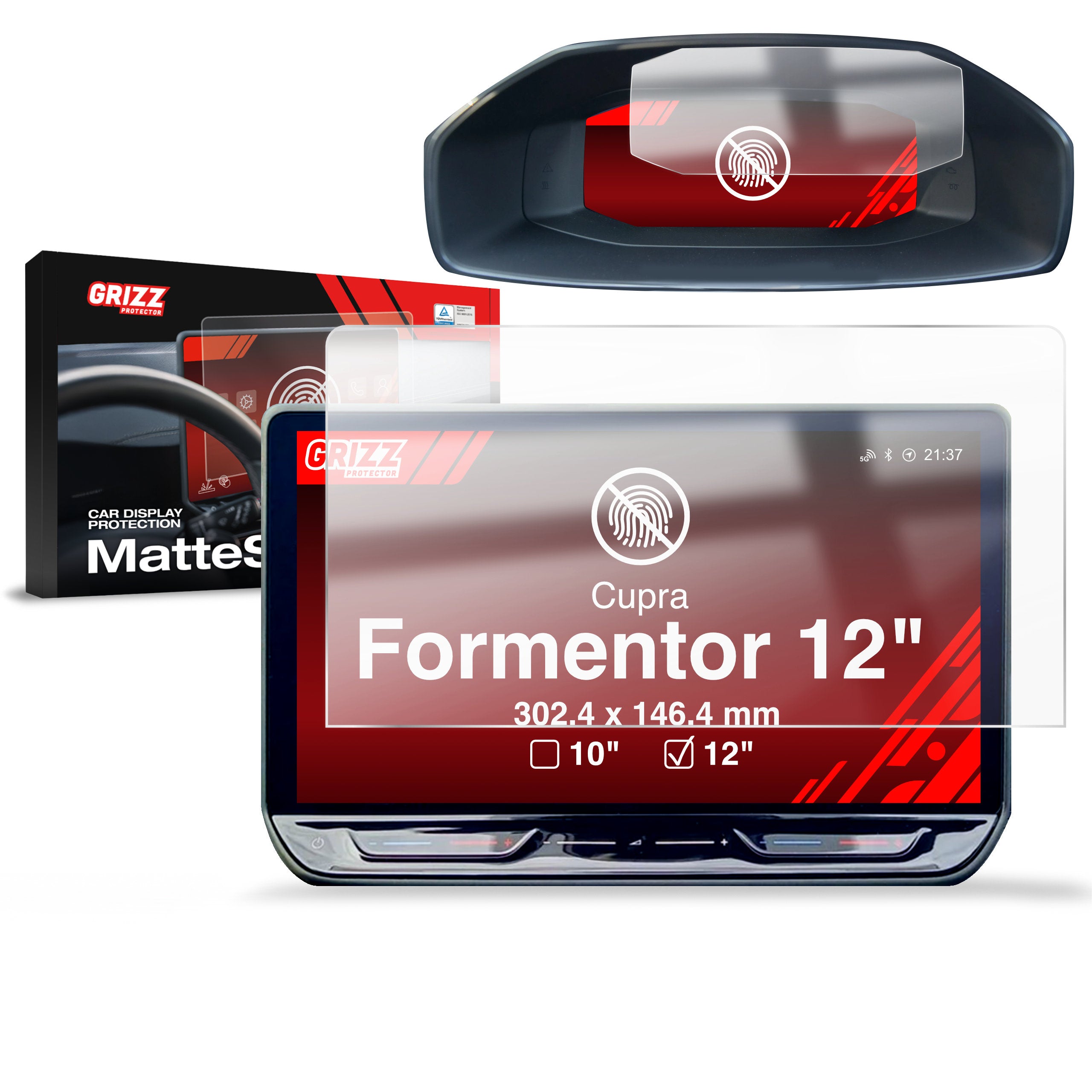Brotect Pellicola Opaca Antiriflesso Per Cupra Formentor (2020-2022) – Display Infotainment 12″