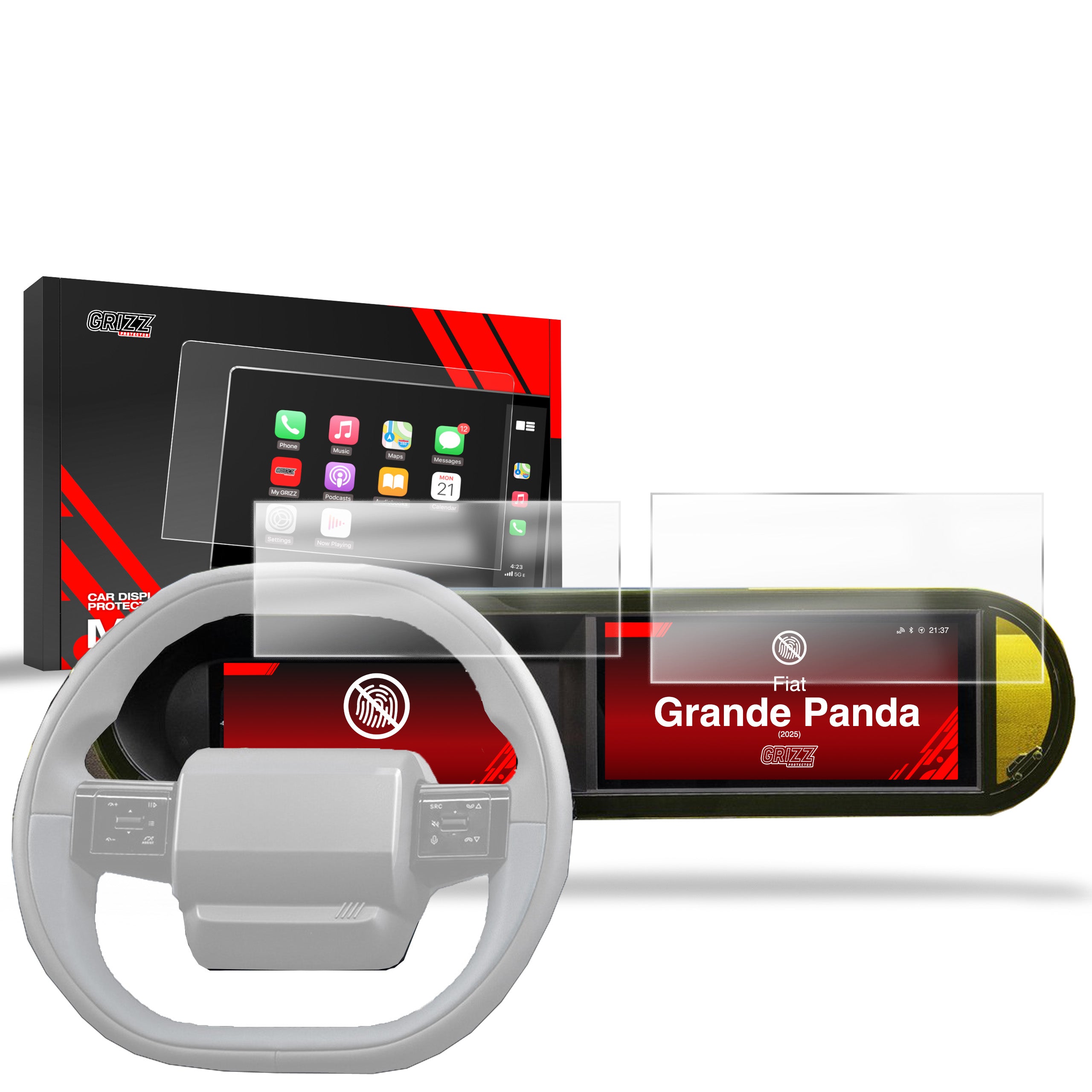 upscreen Pellicola Protettiva per Fiat Grande Panda Electric 2025 Uconnect 5 Infotainment 10.25 Protezione Schermo, Anti-Impronte upscreen Pellicola Protettiva per Fiat Grande Panda Electric 2025 Uconnect 5 Infotainment 10.25 Protezione Schermo, Anti-Impronte