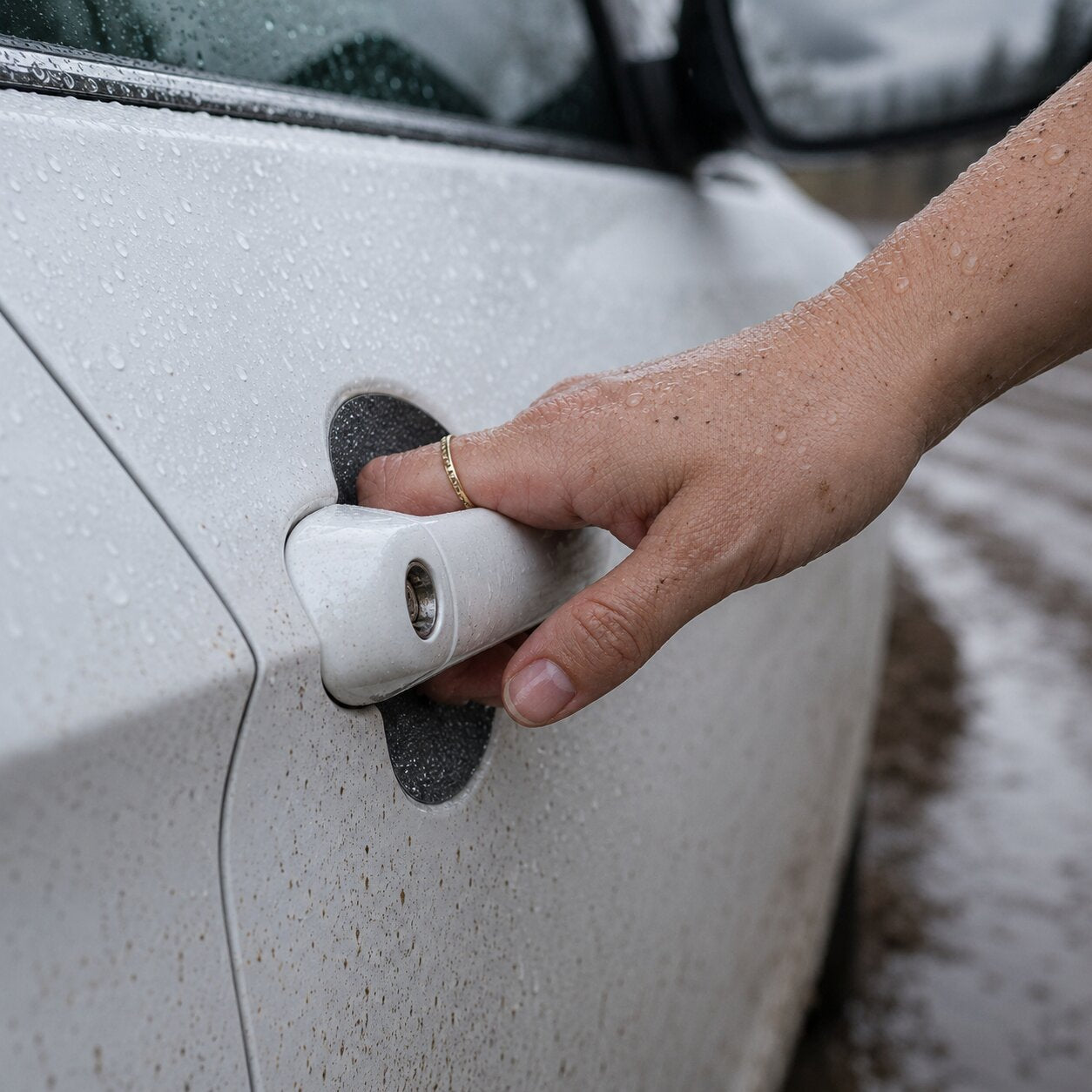 Revestimiento técnico blanco 5en1 para huecos de manijas de puerta - Peugeot Partner (2018-2026)