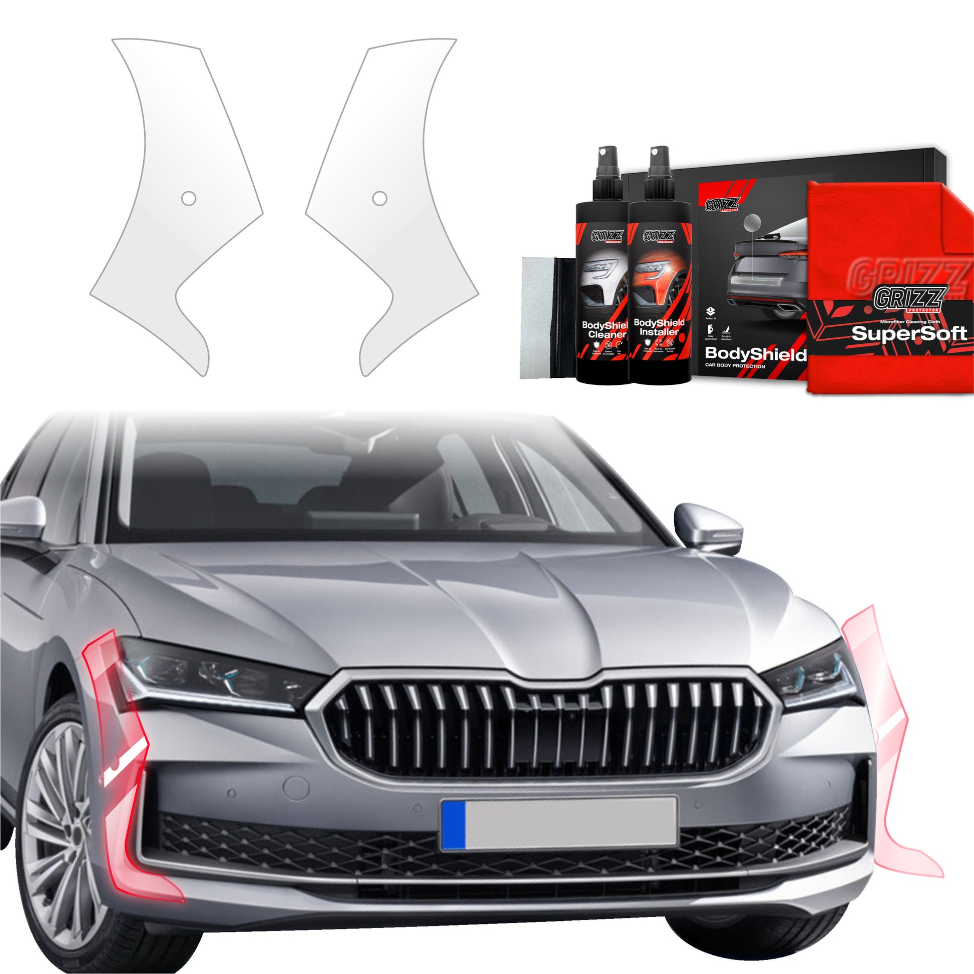 Protective film for exterior car parts – shields against scratches, chips, and scuffs