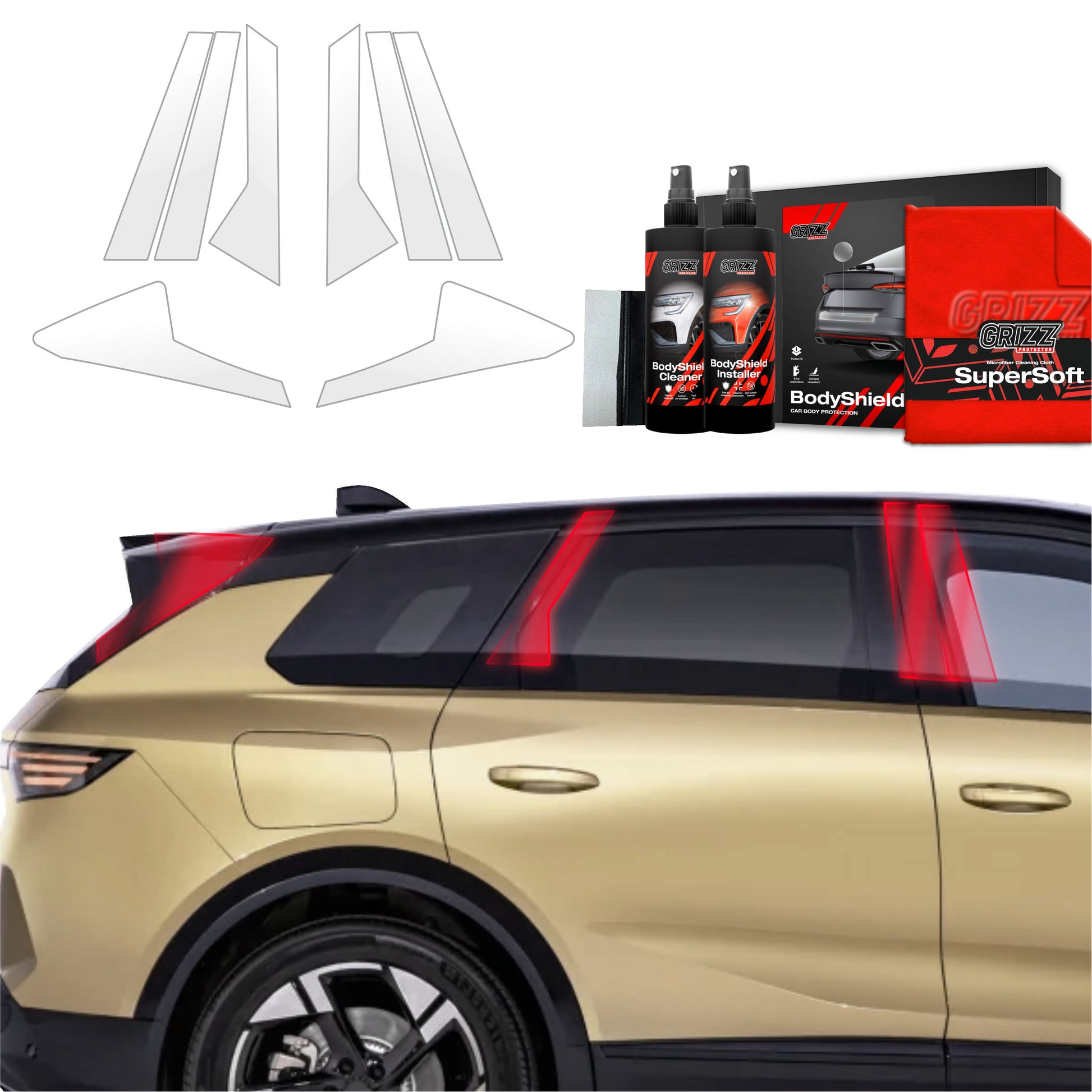 Protective film for exterior car parts – shields against scratches, chips, and scuffs