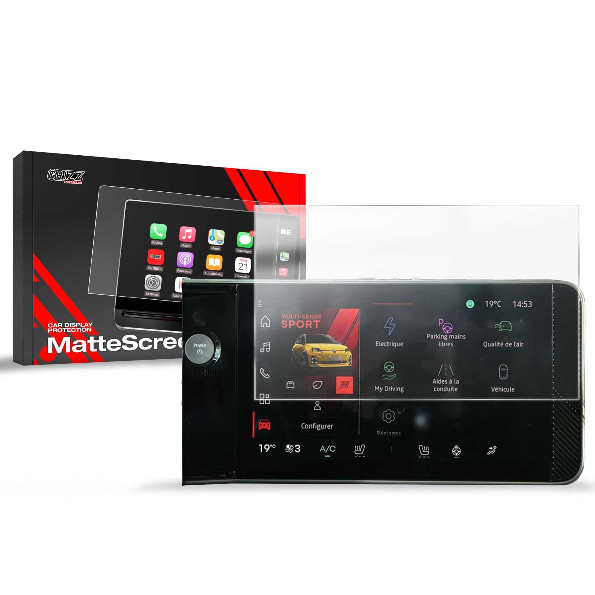 Anti-fingerprint screen protector for car touchscreen