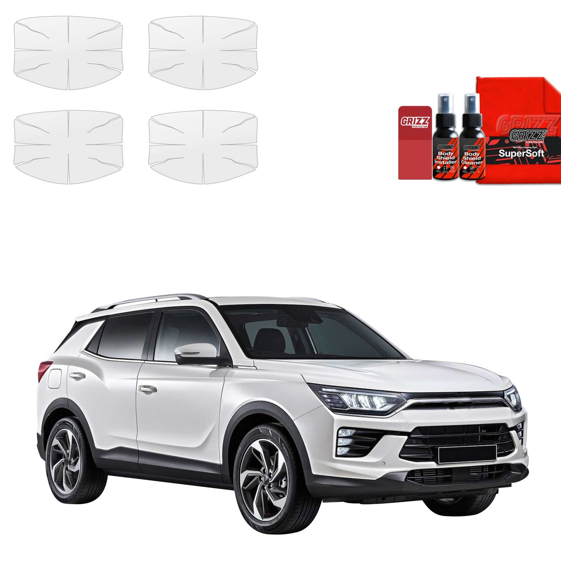 Protective film for exterior car parts – shields against scratches, chips, and scuffs