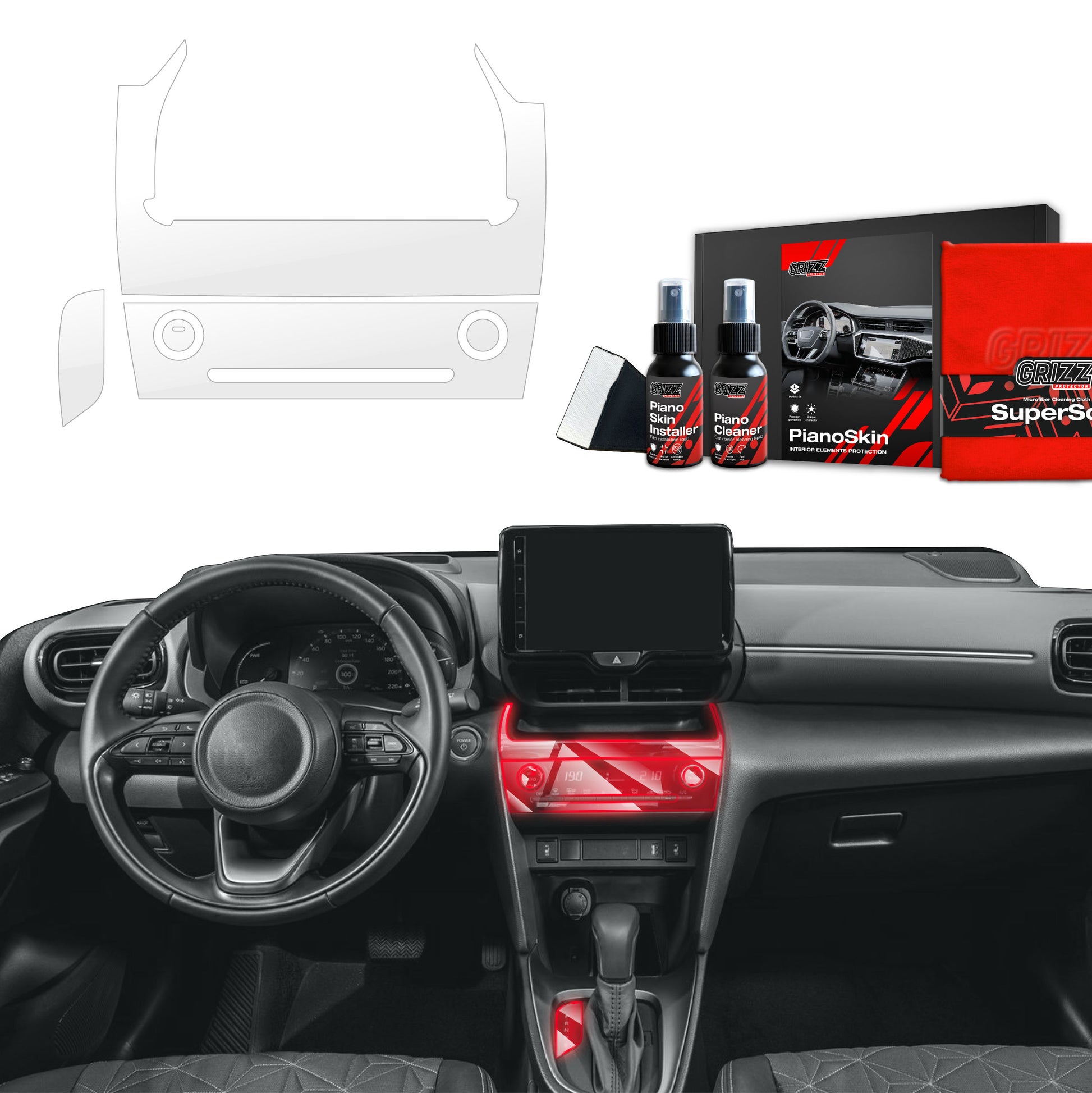 Scratch-resistant film for automotive interior elements