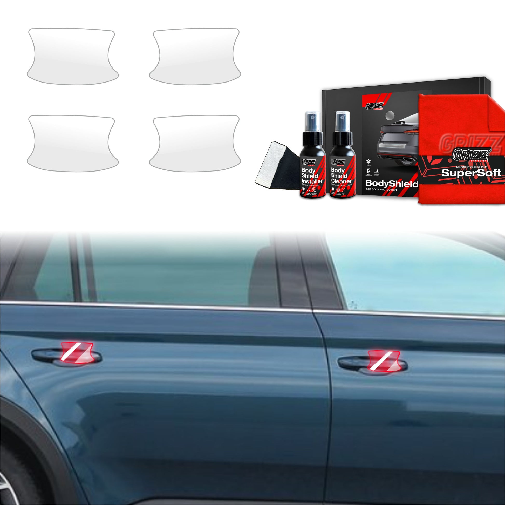 Protective film for exterior car parts – shields against scratches, chips, and scuffs