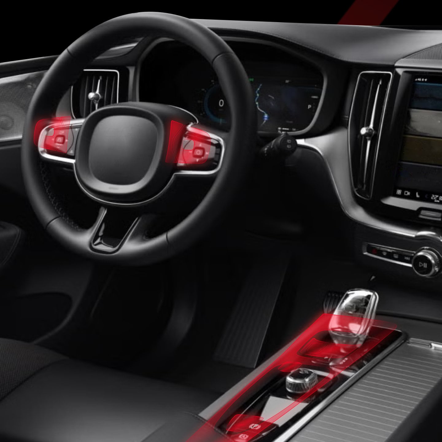 Self-adhesive protective film for inside car surfaces – invisible and strong
