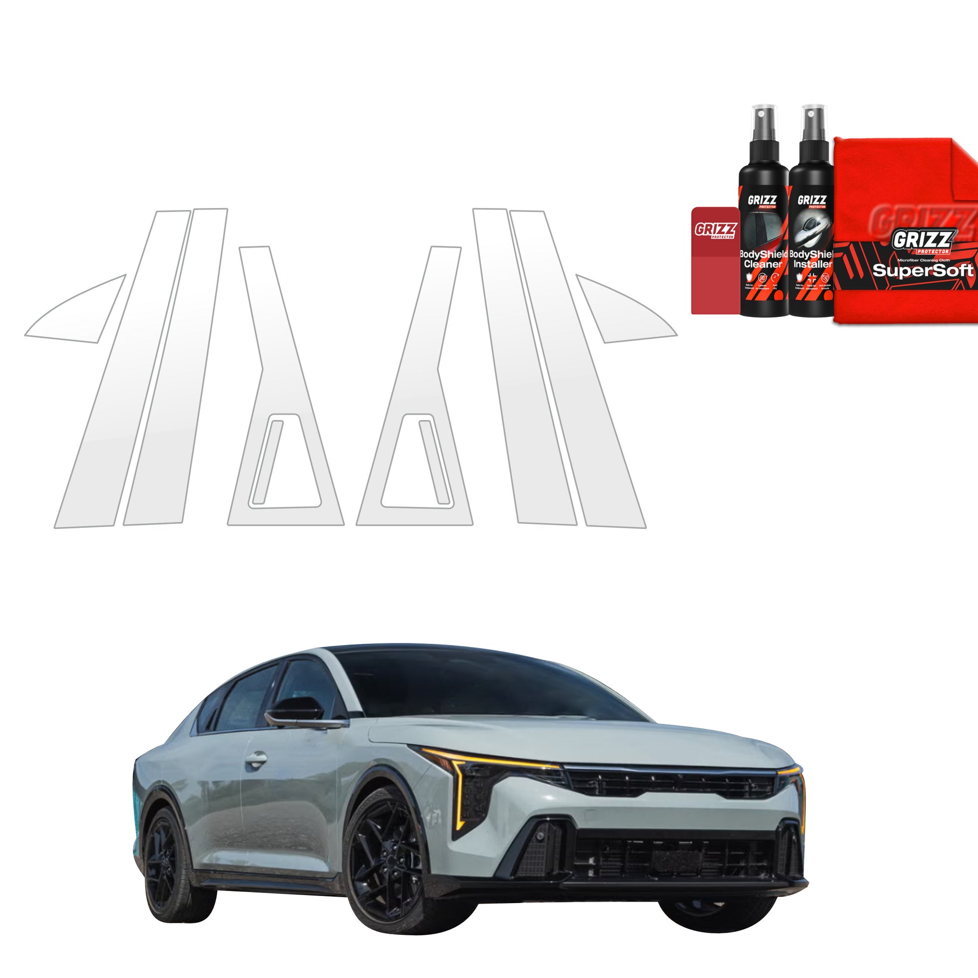 Protective film for exterior car parts – shields against scratches, chips, and scuffs