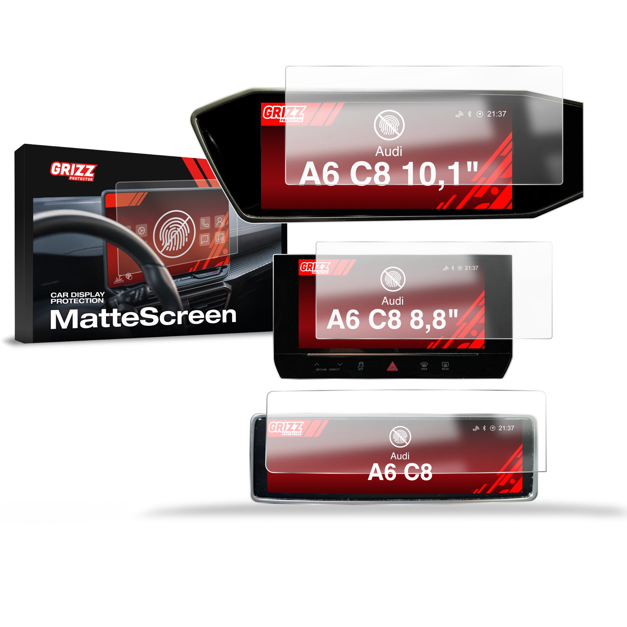 Display protection films for Audi - Matte & Clear