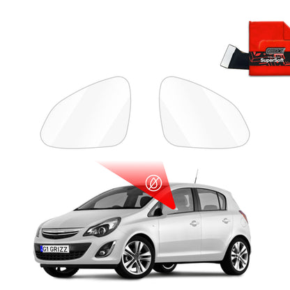 Rain protection film for exterior mirrors