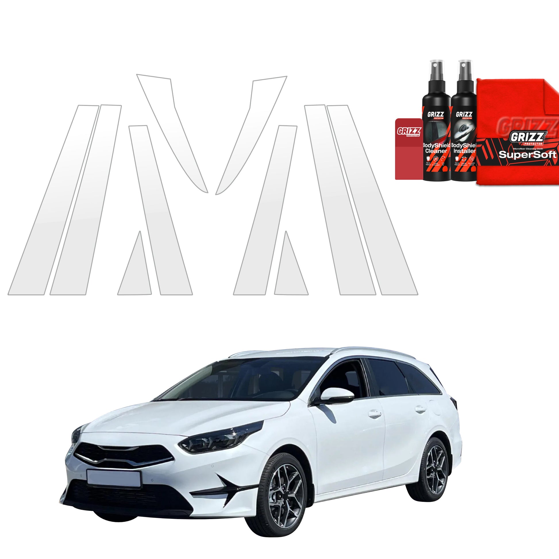 Protective film for exterior car parts – shields against scratches, chips, and scuffs