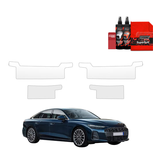 Luxshield laaddrempel beschermingsfolie voor Audi Q5 1 (I) 8R I 2008-2017 - bumperbescherming, krasbescherming, lakbeschermingsfolie - transparant Luxshield laaddrempel beschermingsfolie voor Audi Q5 1 (I) 8R I 2008-2017 - bumperbescherming, krasbescherming, lakbeschermingsfolie - transparant