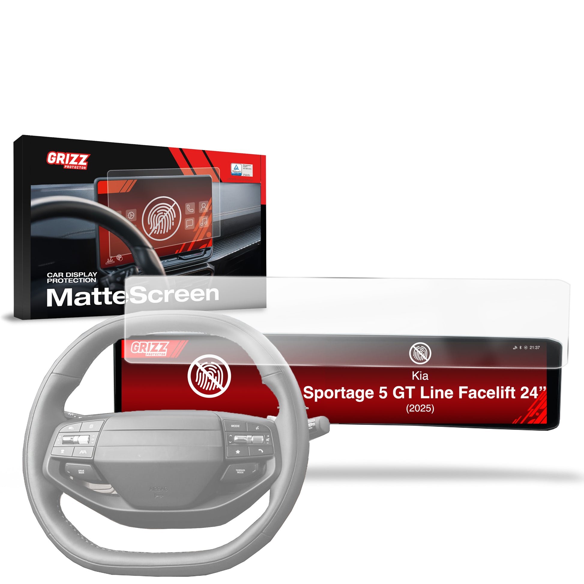 Anti-fingerprint screen protector for car touchscreen