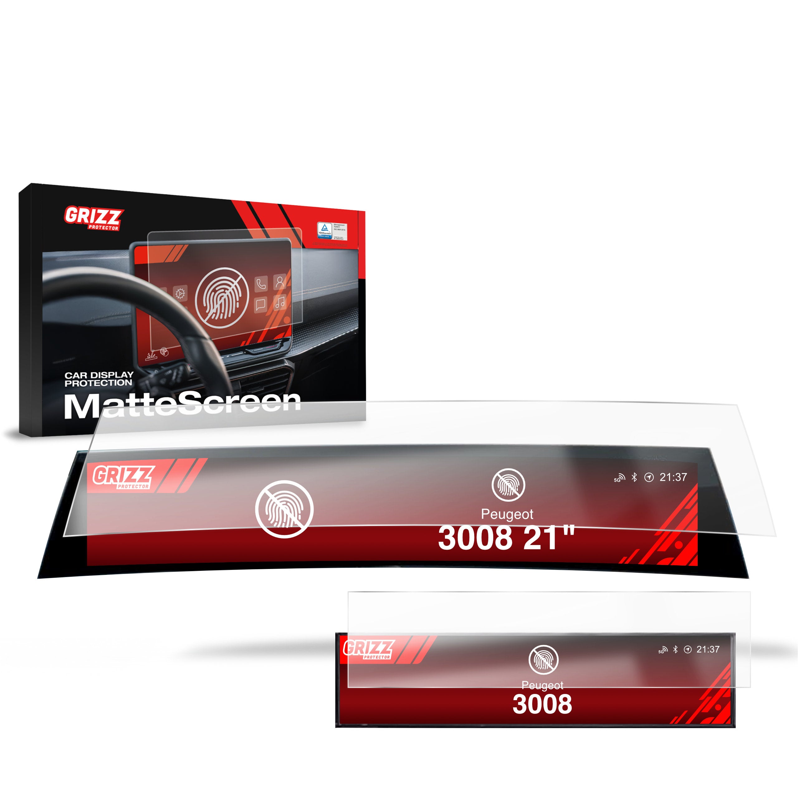 Display protection films for Peugeot - Matte & Clear