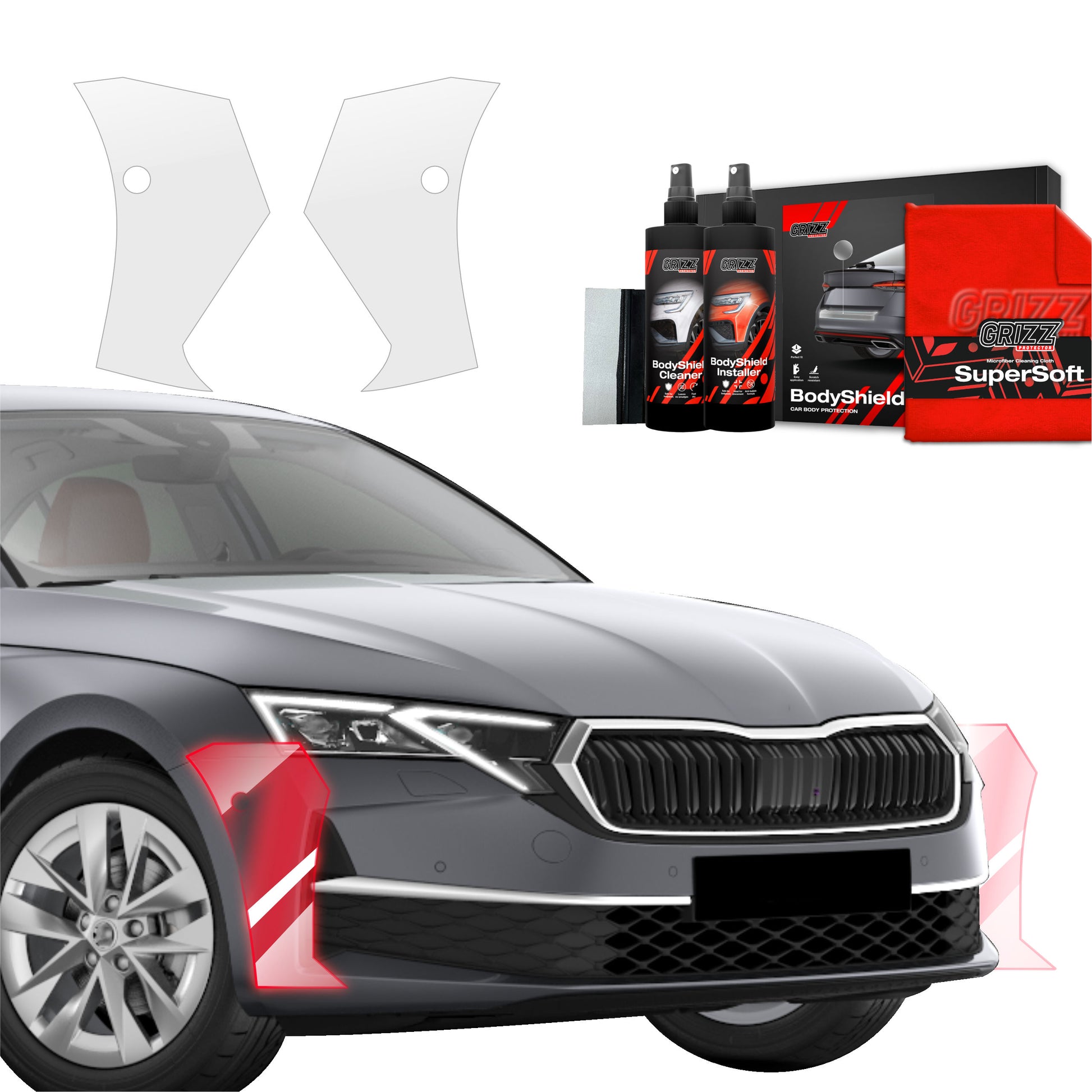 Protective film for exterior car parts – shields against scratches, chips, and scuffs