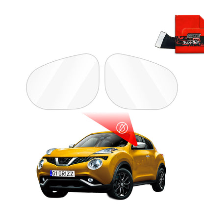 Rain protection film for exterior mirrors