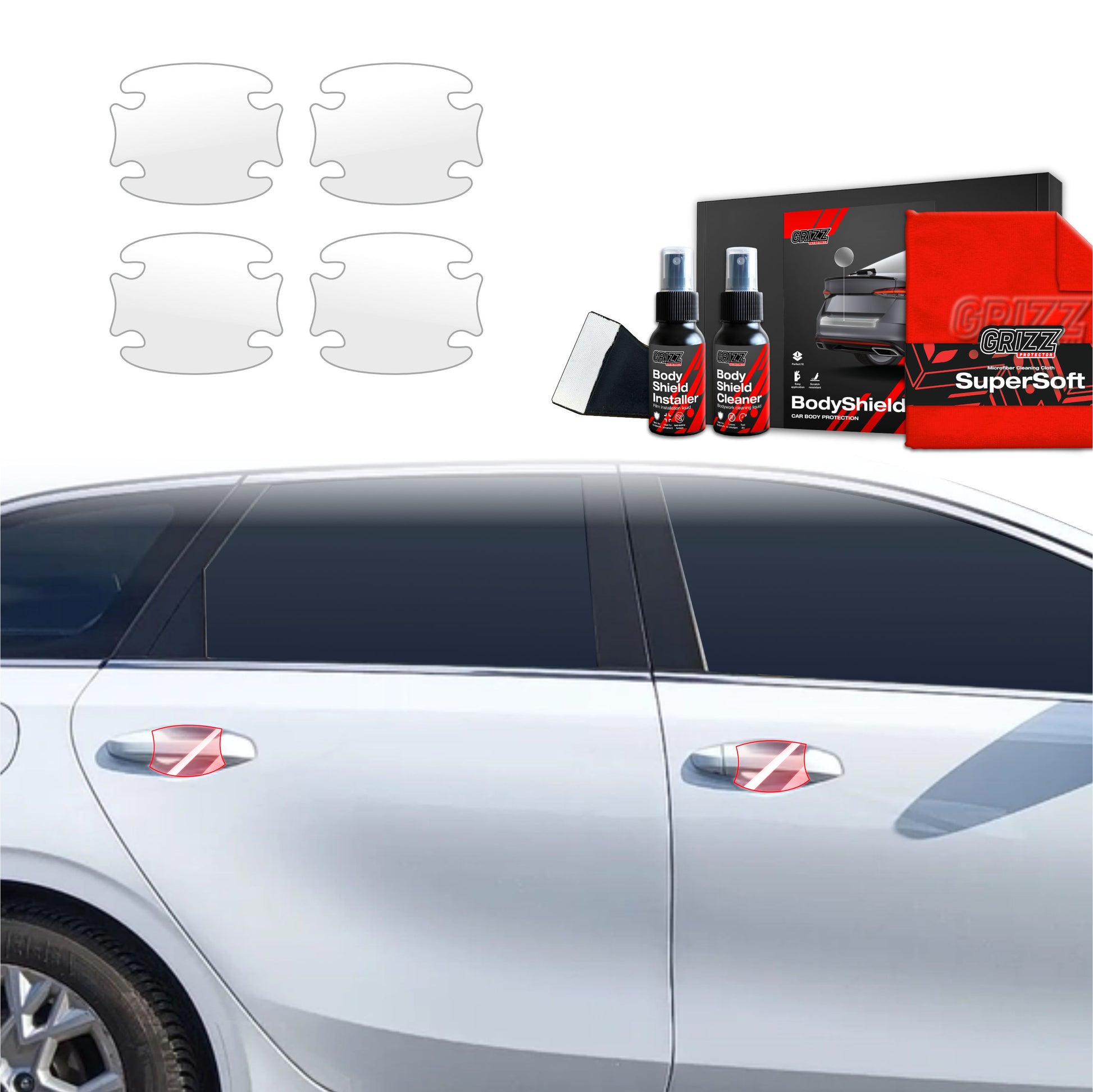 Protective film for exterior car parts – shields against scratches, chips, and scuffs