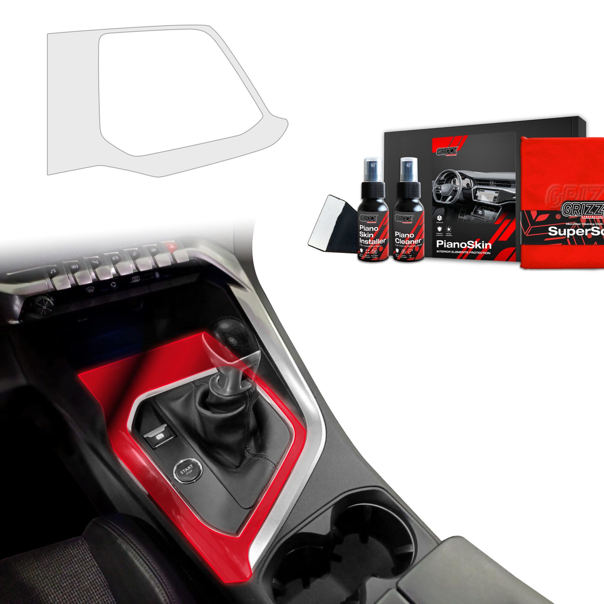 Scratch-resistant film for automotive interior elements