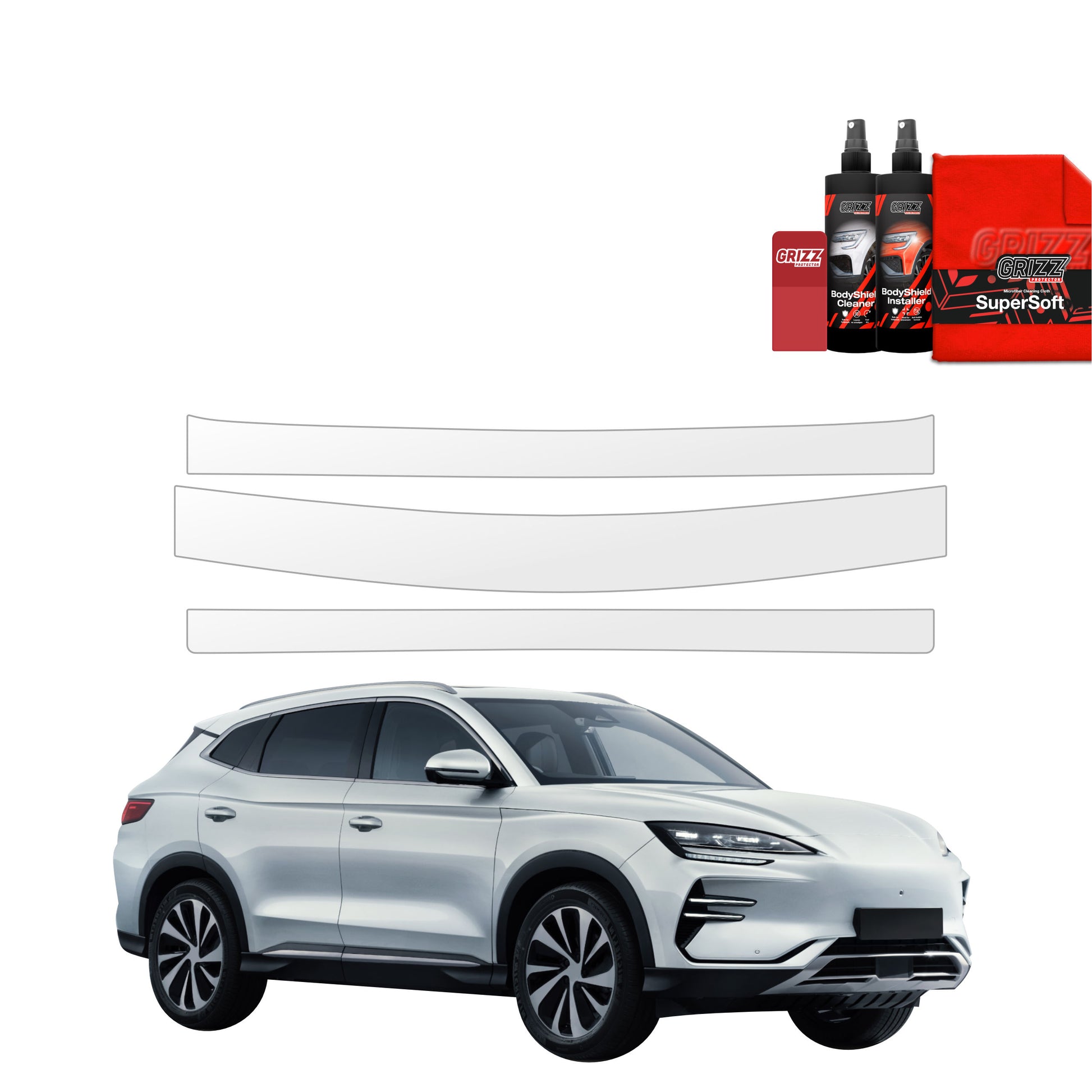 Protective film for exterior car parts – shields against scratches, chips, and scuffs