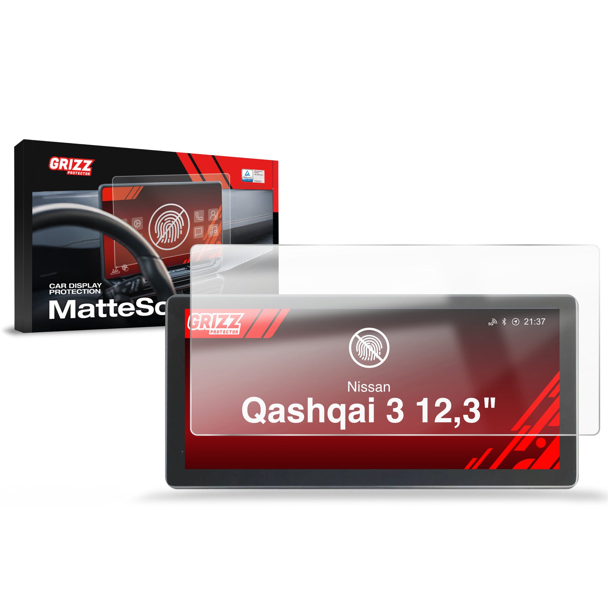 Anti-fingerprint screen protector for car touchscreen