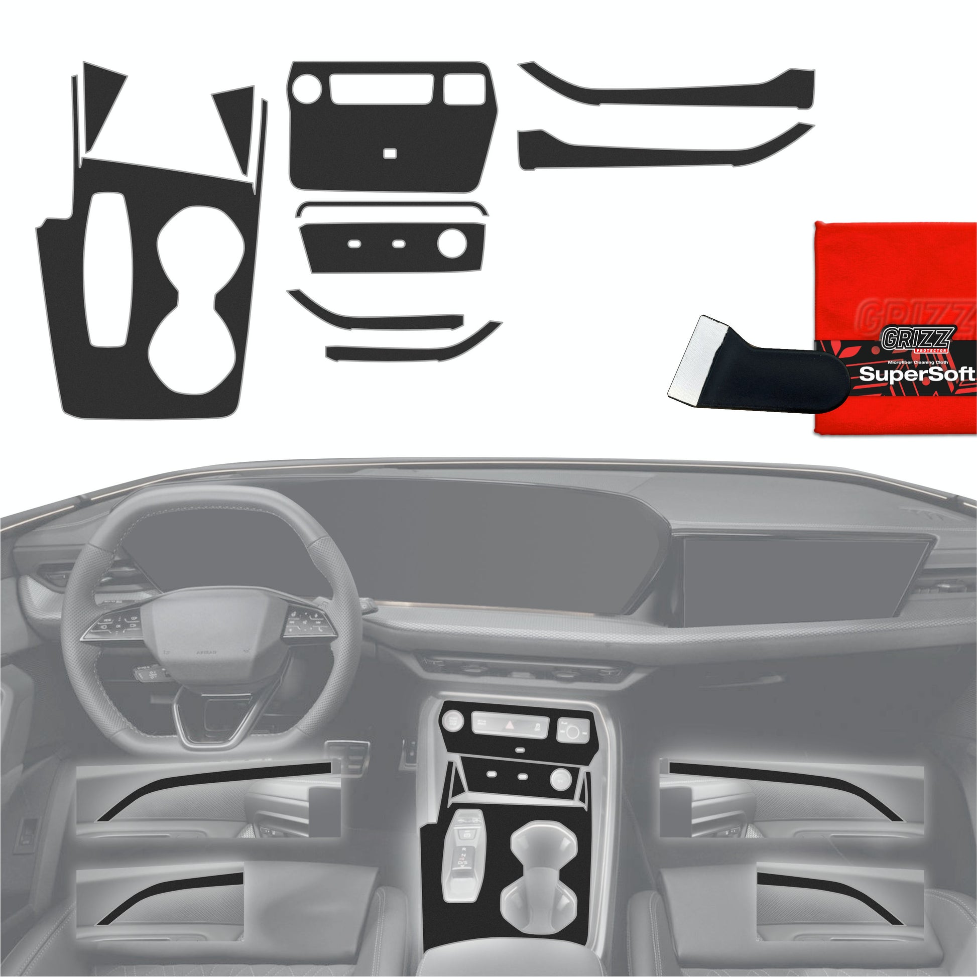 Scratch-resistant film for automotive interior elements