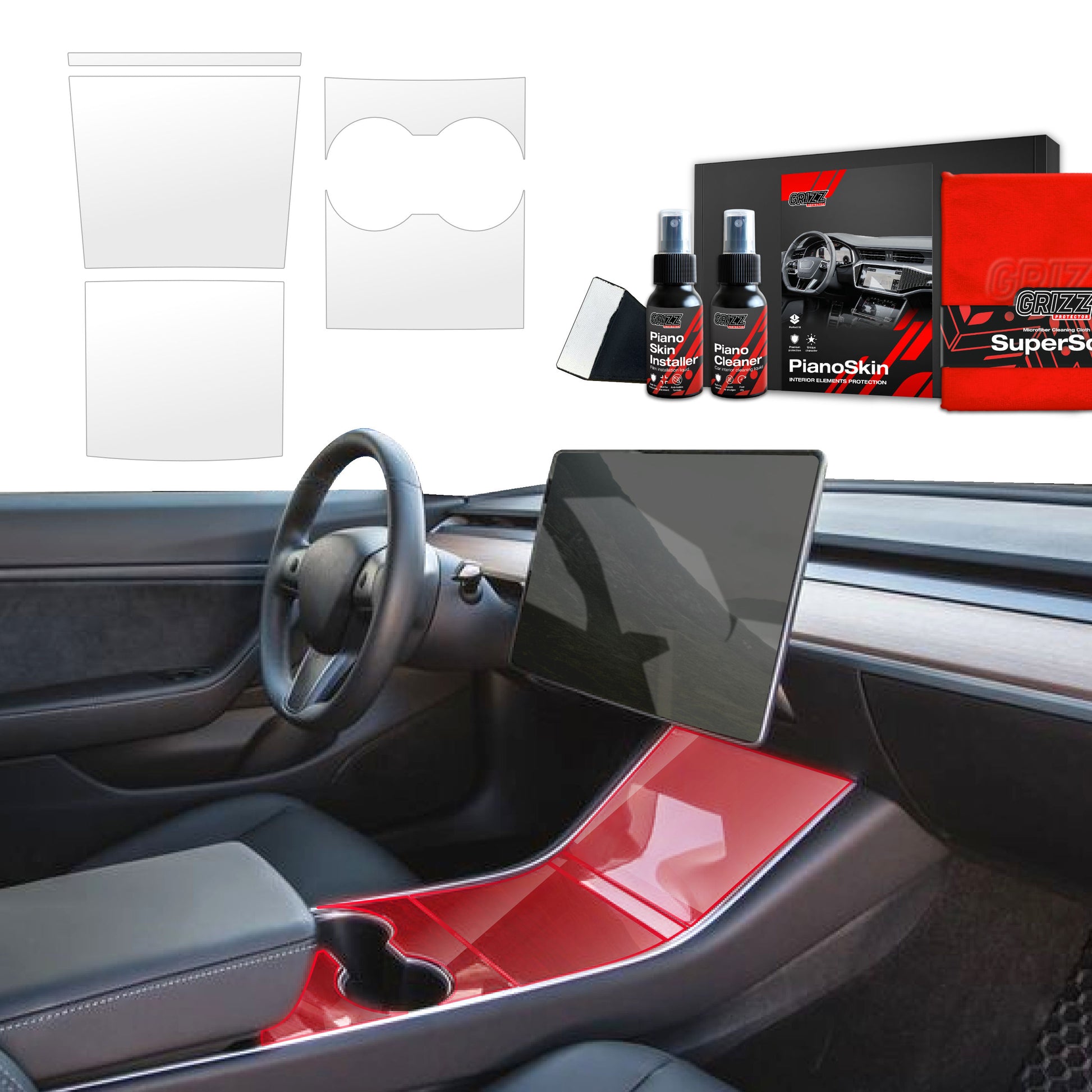 Scratch-resistant film for automotive interior elements