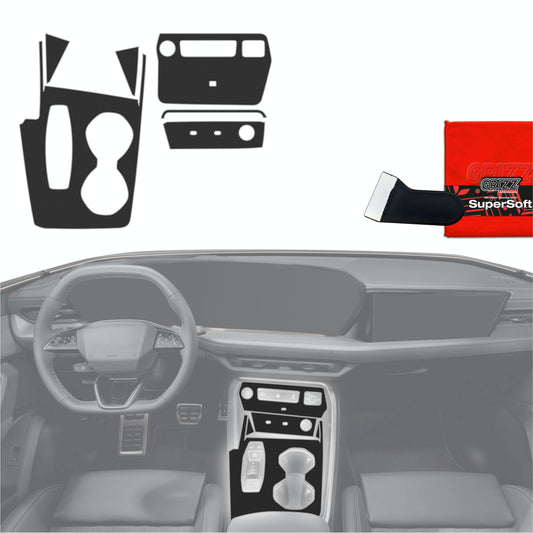 Scratch-resistant film for automotive interior elements