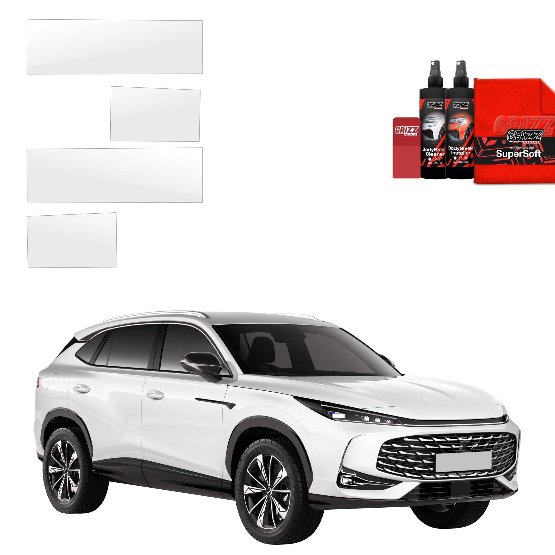 Protective film for exterior car parts – shields against scratches, chips, and scuffs