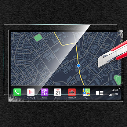 The GrizzProtector Displayschutzfolie schützt das 24" Navi im Kia Sportage 5 Business Line Facelift (2025) vor Kratzern.