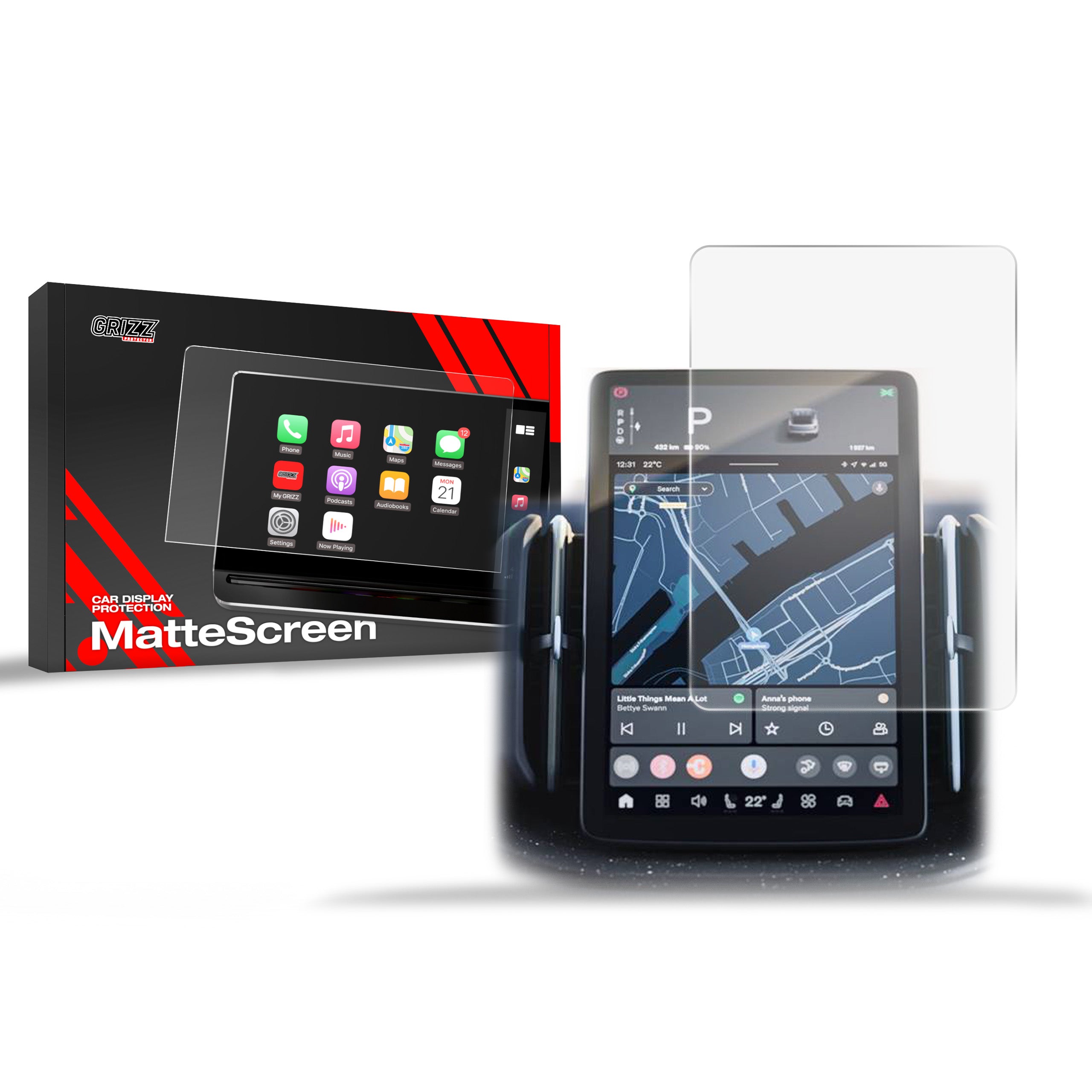 GAFAT Display Schutzfolie Für Volvo EX30 2024-2025 - 12,3 Zoll Gehärtetes Glas, 9H Härte