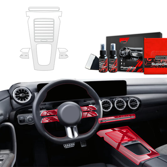 Scratch-resistant film for automotive interior elements