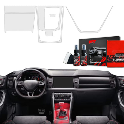 Scratch-resistant film for automotive interior elements