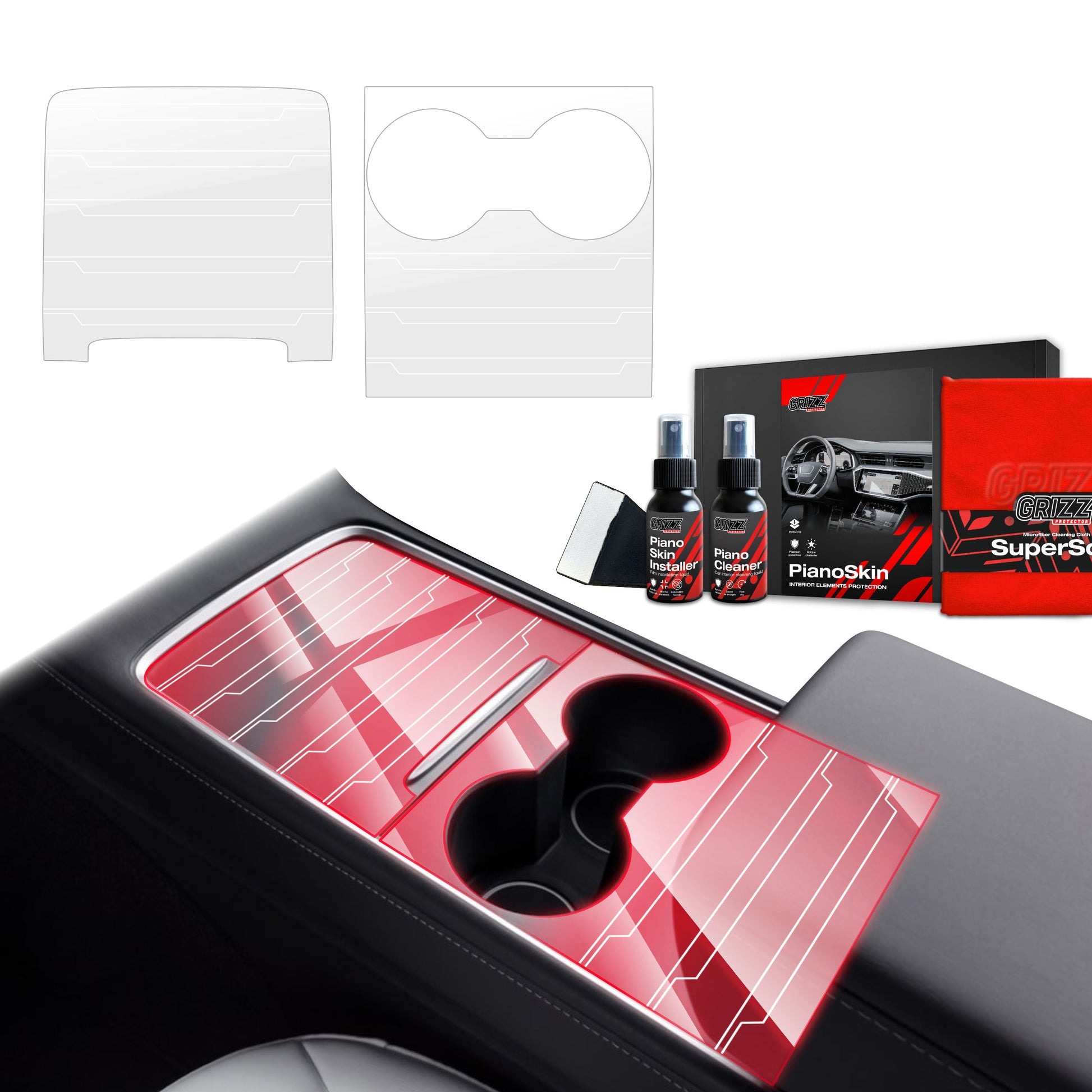 Scratch-resistant film for automotive interior elements