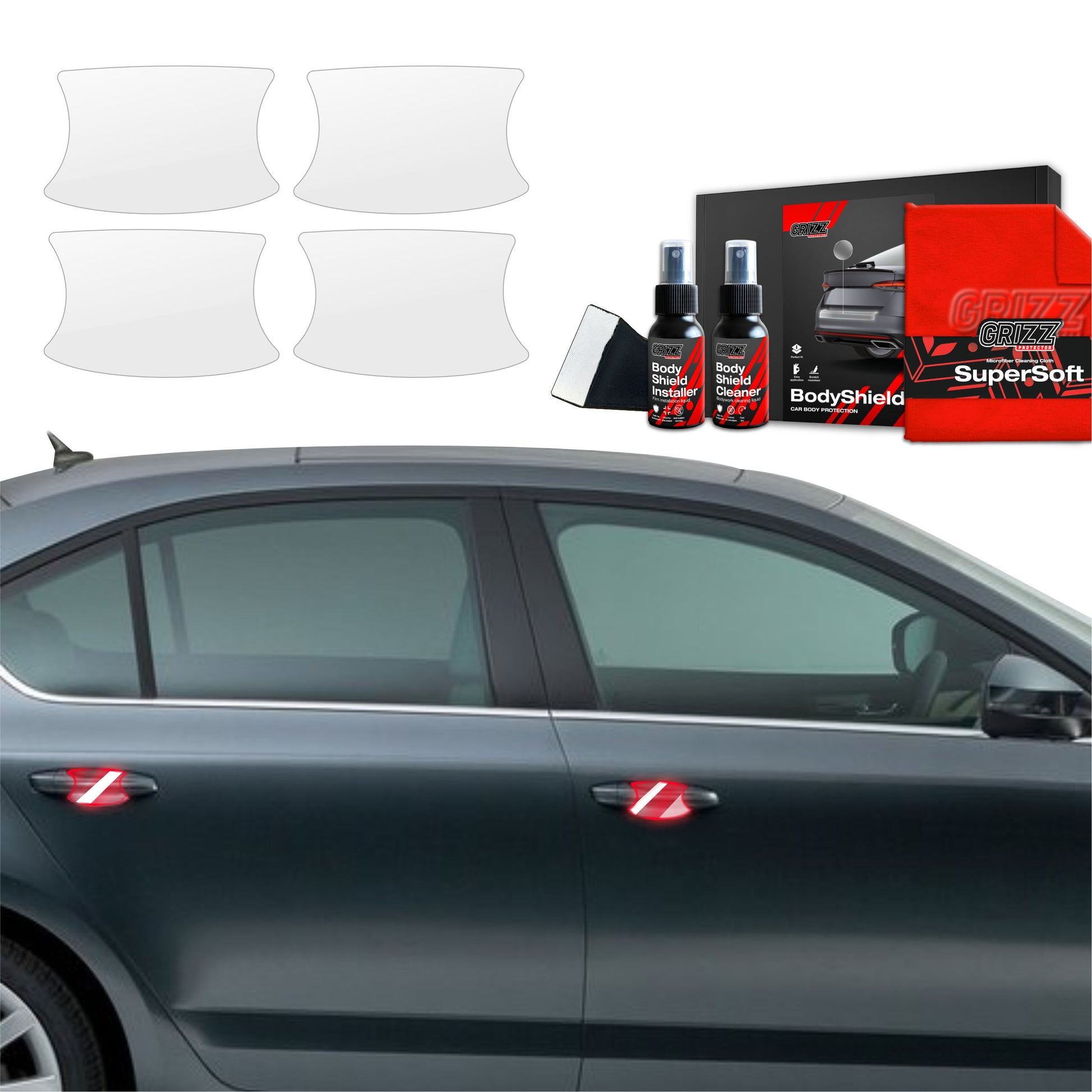 Protective film for exterior car parts – shields against scratches, chips, and scuffs