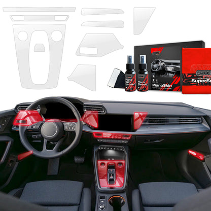 Scratch-resistant film for automotive interior elements