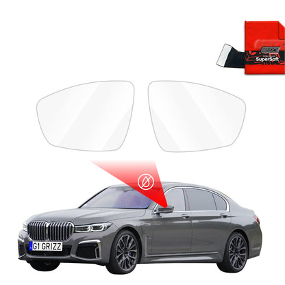 Rain protection film for exterior mirrors