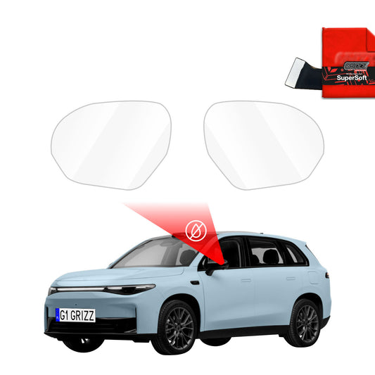 Rain protection film for exterior mirrors