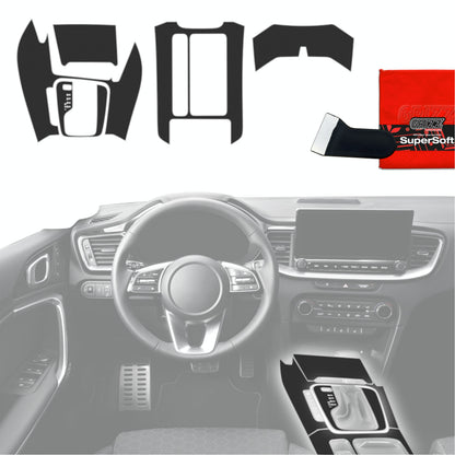 Scratch-resistant film for automotive interior elements