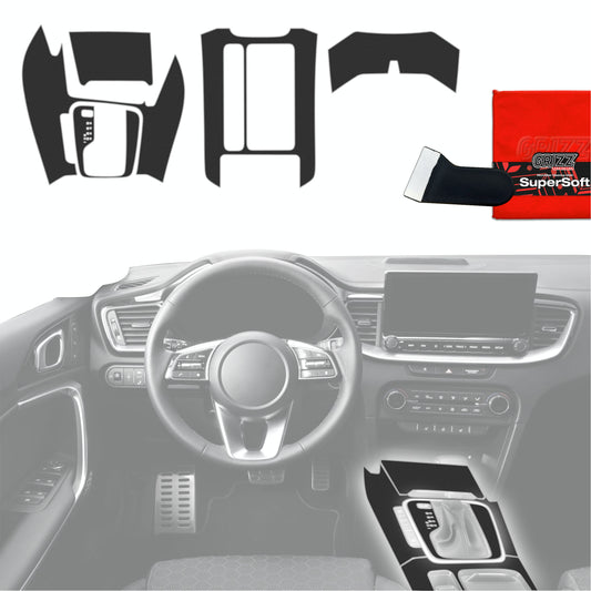 Scratch-resistant film for automotive interior elements