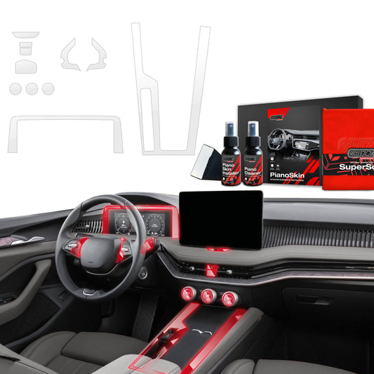 Scratch-resistant film for automotive interior elements