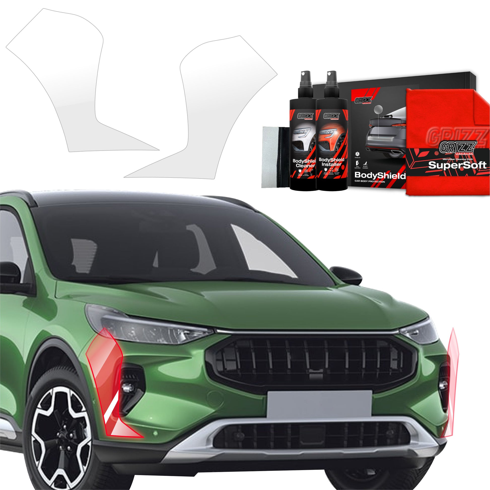 Protective film for exterior car parts – shields against scratches, chips, and scuffs