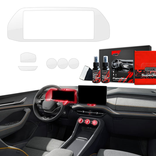 Scratch-resistant film for automotive interior elements