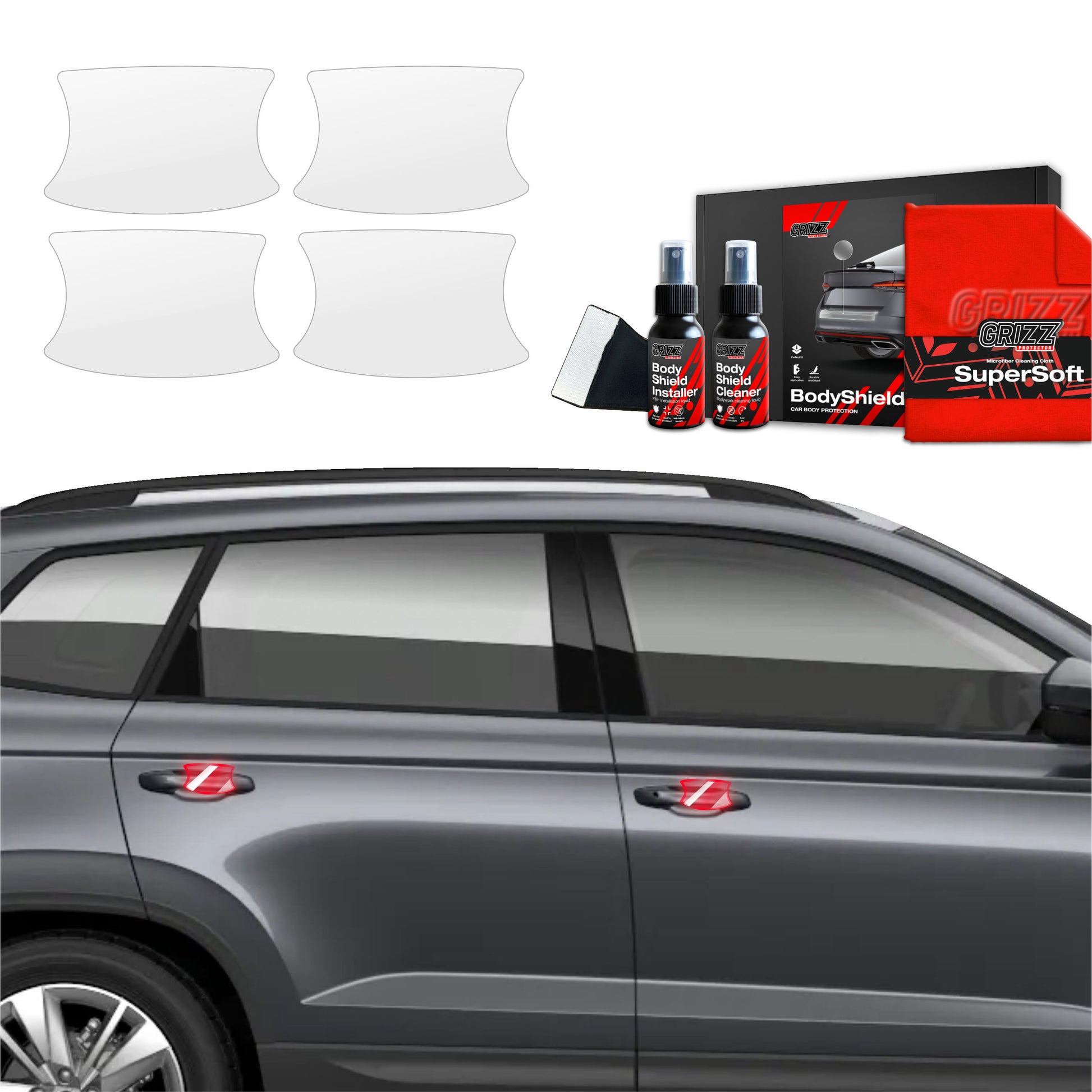 Protective film for exterior car parts – shields against scratches, chips, and scuffs