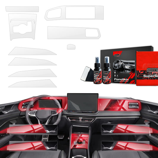 Scratch-resistant film for automotive interior elements