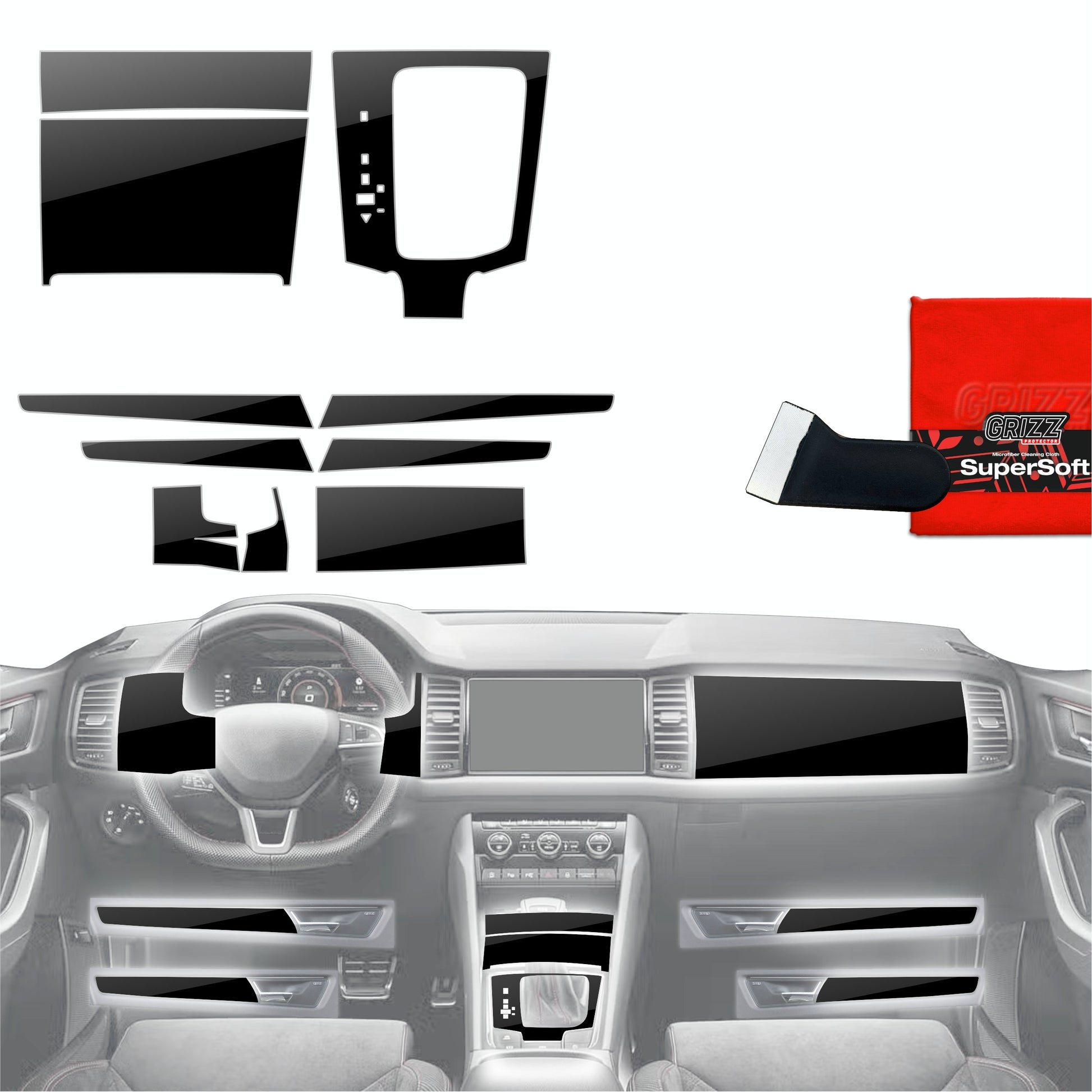 Scratch-resistant film for automotive interior elements