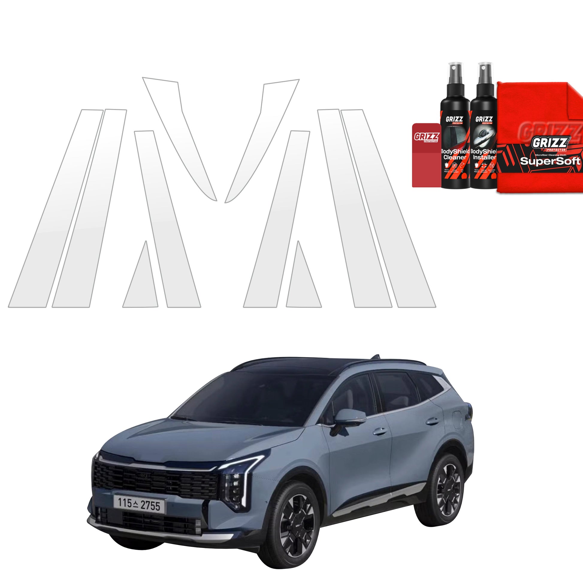 Protective film for exterior car parts – shields against scratches, chips, and scuffs