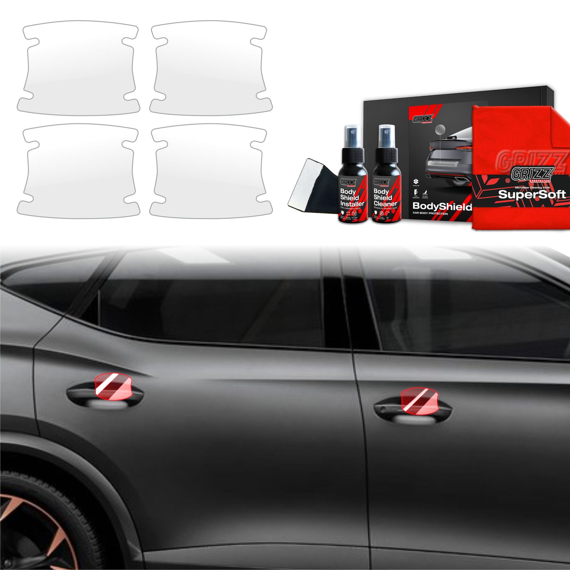 Protective film for exterior car parts – shields against scratches, chips, and scuffs