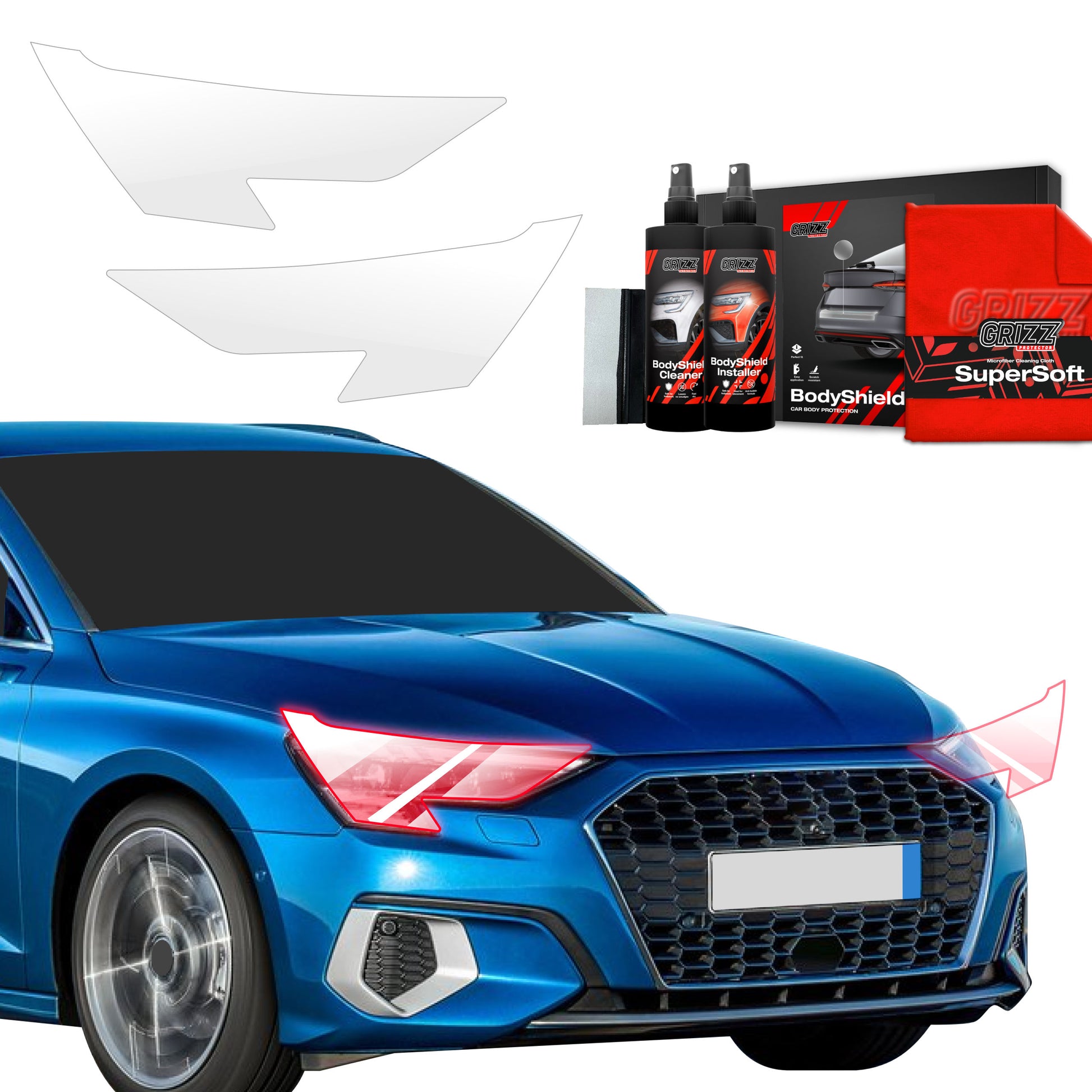 Protective film for exterior car parts – shields against scratches, chips, and scuffs